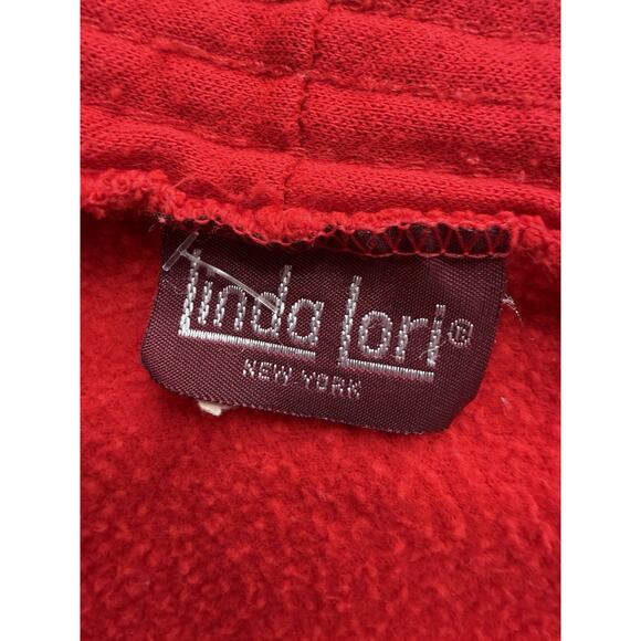 Vintage Linda Lori NY Women Large Cardigan Sweater Red Cat 80s 90s Cat Lady - Picture 7 of 7
